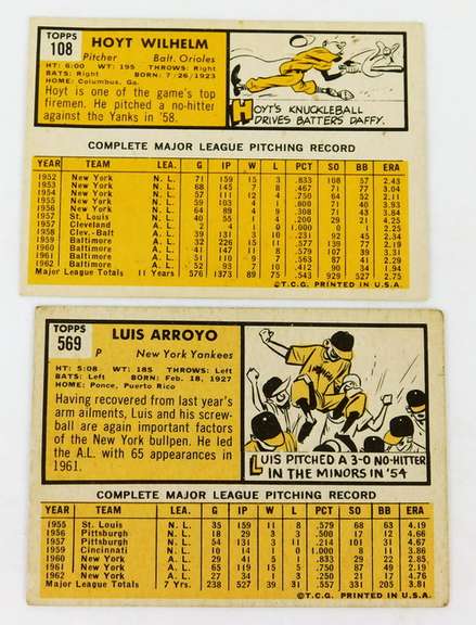 2 Topps 1963 Great Pitchers