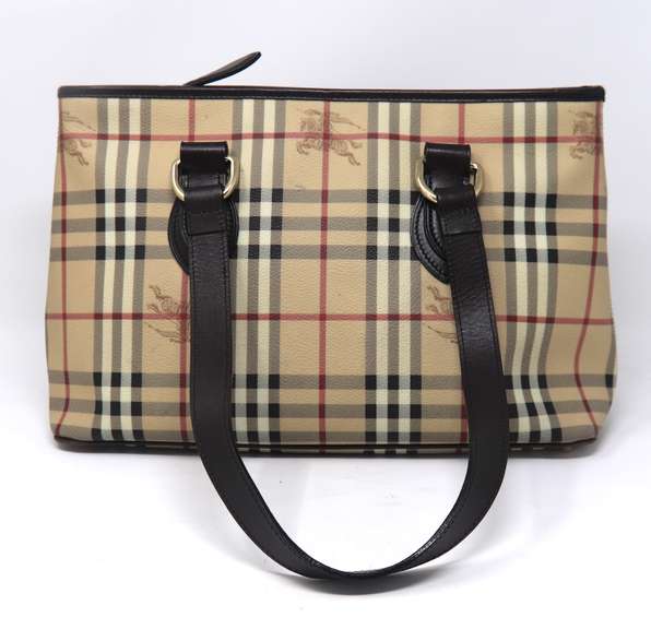 Burberry Haymarket Check Coated Canvas Regent Tote