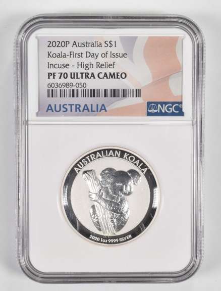 PF70 UCAM 2020-P Australia 1 Dollar 1 Oz .999 Fine Silver - FDOI - NGC
