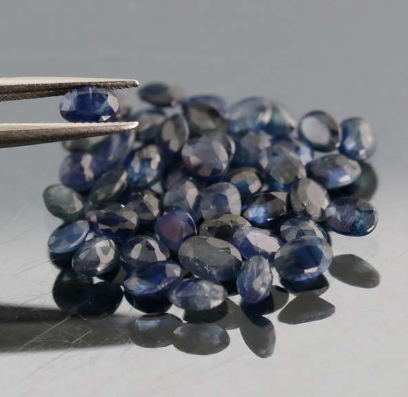 Natural 7.81ct royal blue Sapphire set