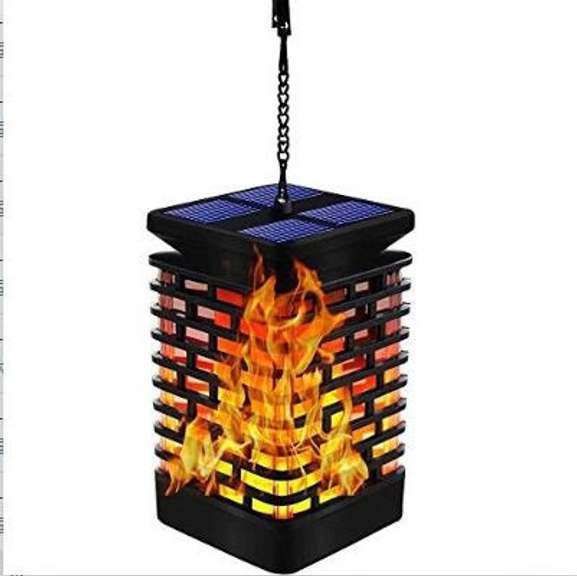 Torch Solar Sensor Landscape Light Flame Light