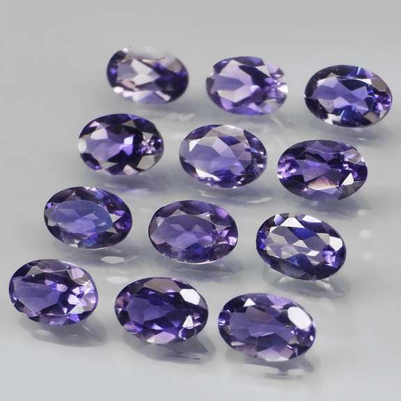 Gorgeous 4.46ct high luster blue violet Iolite set