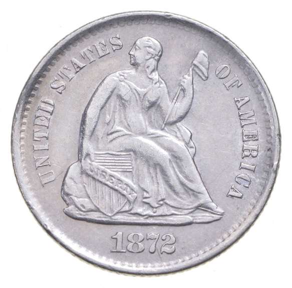 1872-S Seated Liberty Half Dime