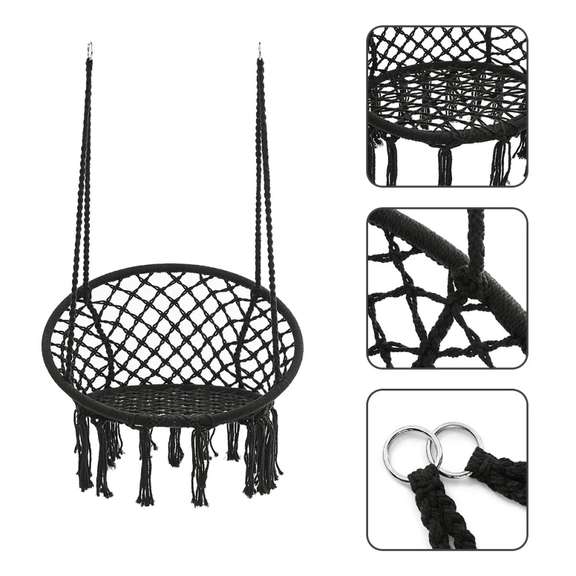 Indoor Outdoor Hammock Chair Cotton Garden Swing