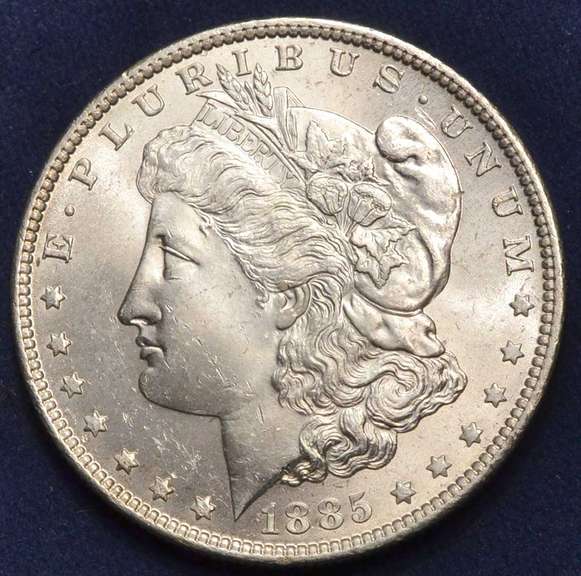 1885-O Morgan Silver Dollar, BU.