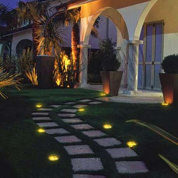 4PCS 4LED Solar Ground Lights Floor Decking Patio