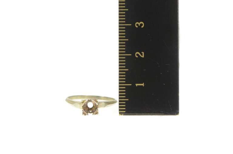 14K Yellow Gold 4.25mm Setting Vintage NOS 1950's Engagement Ring