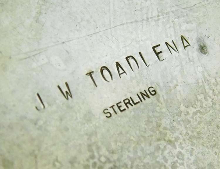 J.W. Toadlena Native American Sterling Turquoise Necklace