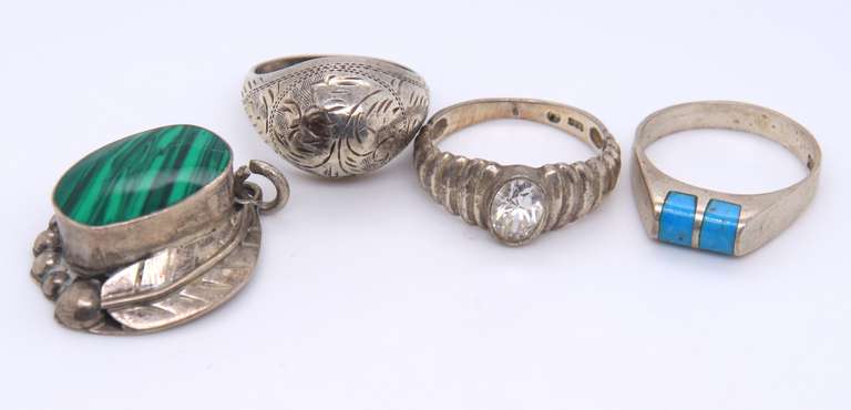 Group Lot of  Vintage 925 Sterling Silver Jewelry