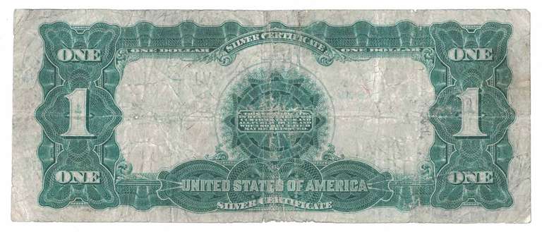 1899 $1 One Dollar Black Eagle Silver Certificate Bank Note US Bill