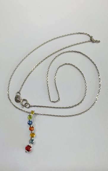 14kt Gold & Sapphire Pendant Necklace