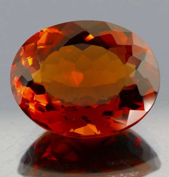 Ravishing top color 28.01ct high caliber Hydrothermal Citrine