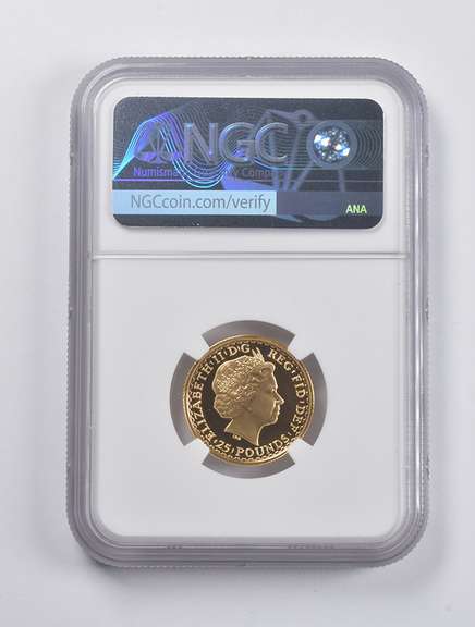 PF69 UCAM 2007 Great Britain 25 Pounds Gold Seated Britannia NGC