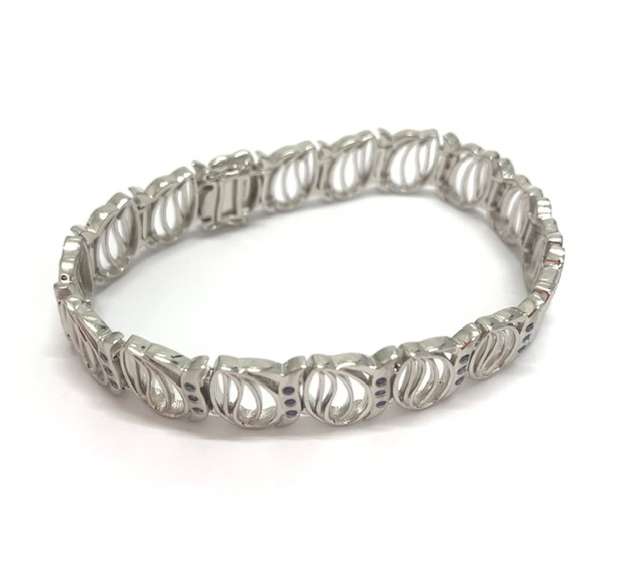 Northern Light Design Sterling Silver Flexible bracelet
