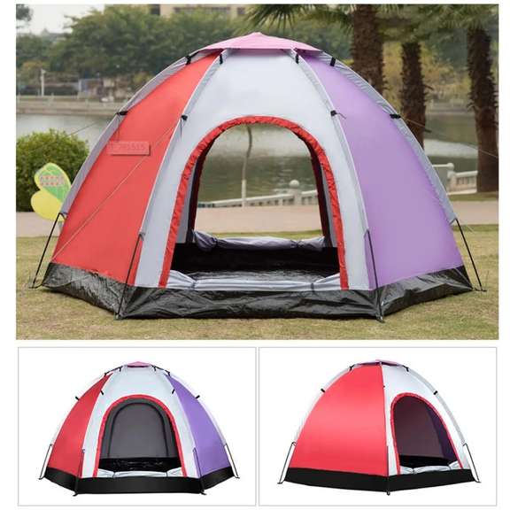 Outdoor 5-6 People Pop-Up Camping Tent Waterproof UV