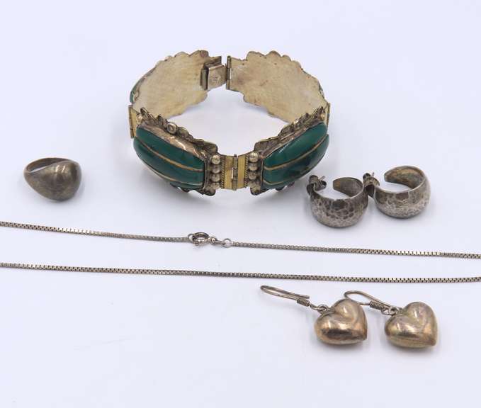 Group Lot of Vintage 925 Sterling Silver Jewelry