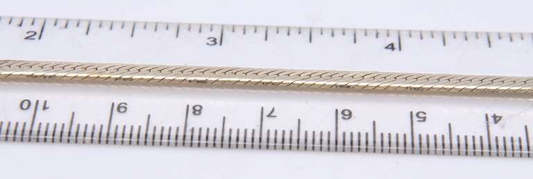 Italian Sterling Silver Herringbone Necklace
