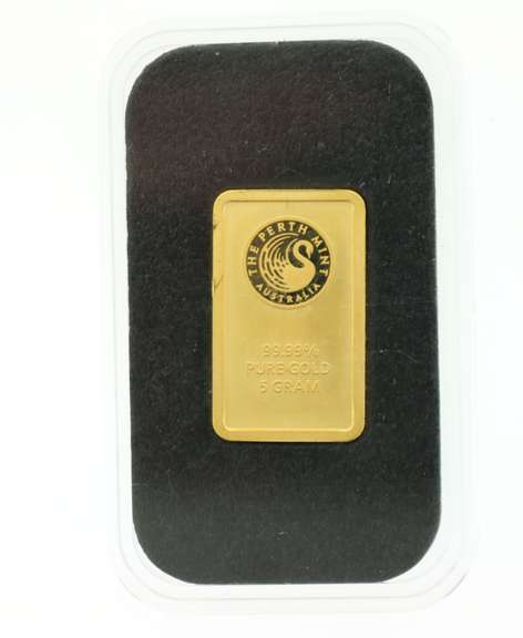 Australian 5 Gram Pure .999 Gold Bar