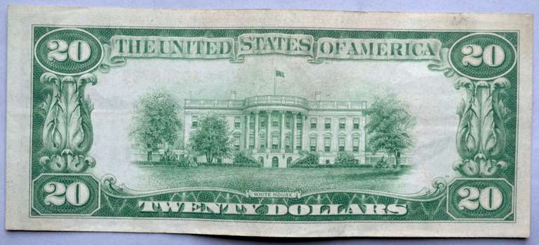 $20 1928 First Series Small Size Gold Certificate
