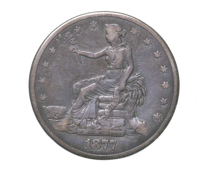 1877 Seated Liberty Trade Dollar Opium Secret Holder