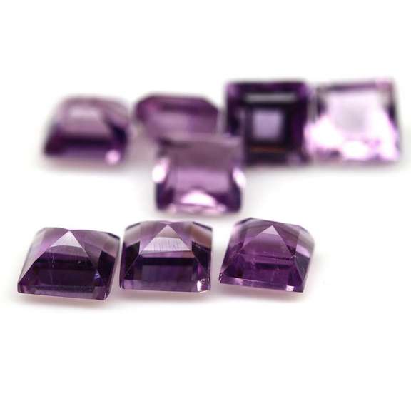 Amazing 13.70ct matched bright purple Amethyst set