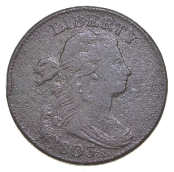 1803 Draped Bust Large Cent - S.248 - Mumps R4+