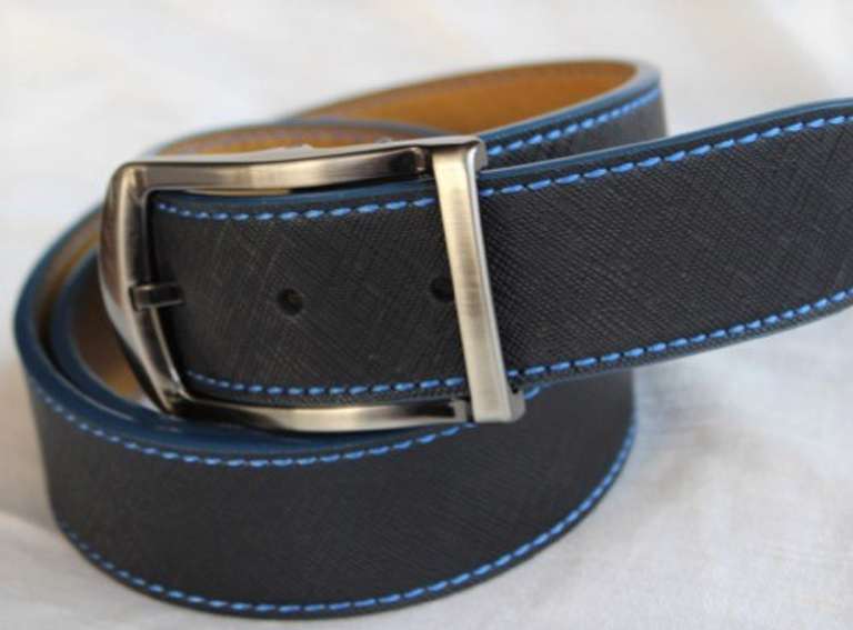 Fine Quality Reversable Leather Belt, Made In Italy