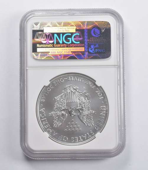 MS70 2011-W American Silver Eagle 25th Anniversary ER NGC