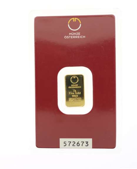Pure Two Gram Gold Bar