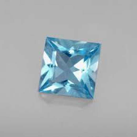 5MM SQUARE BLUE TOPAZ LOOSE GEMSTONE