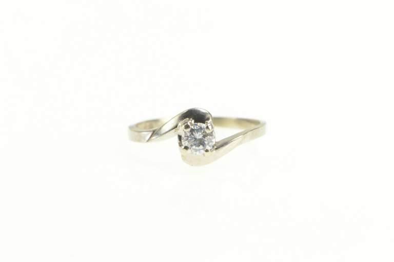 10K Yellow Gold 0.22 Ct Diamond Solitaire Engagement Ring