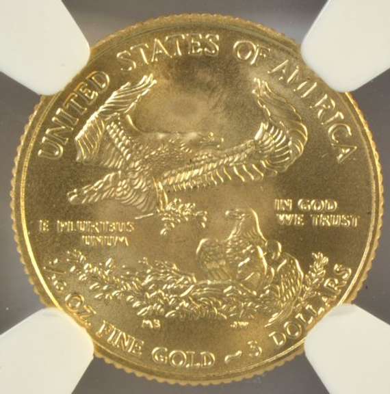 Perfect NGC MS70 graded 2009 $5 American Gold Eagle coin