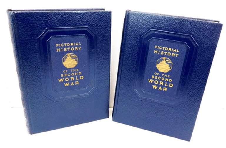 2 Vol. 1949 Pictorial History of Second World War