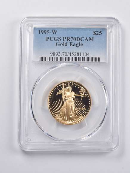 PR70 DCAM 1995-W $25 American Gold Eagle 1/2 Oz. .999 Fine Gold PCGS