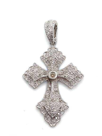 Eye-Catching CZ Cross Pendant