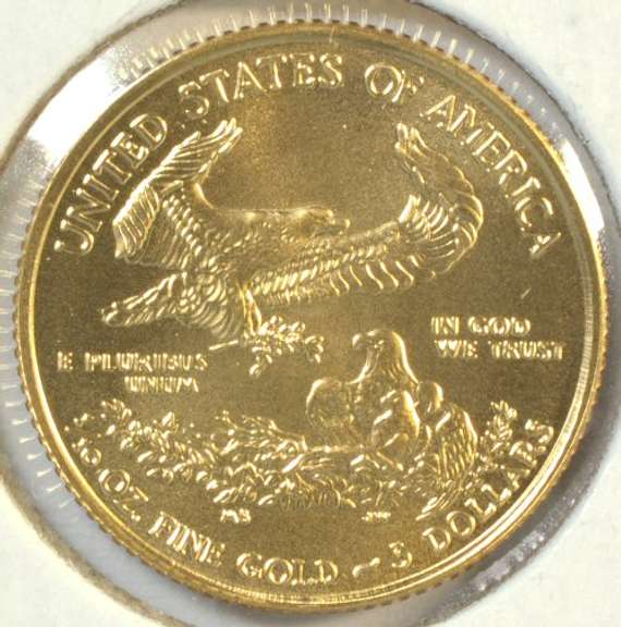 Pristine Superb Gem BU 2016 $5 American Gold Eagle coin