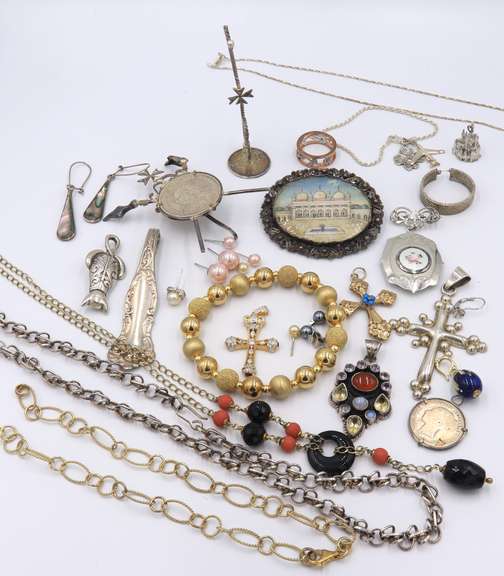 Group Lot of Vintage Sterling Silver Jewelry