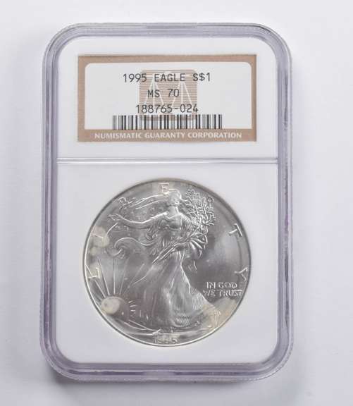 MS70 1995 American Silver Eagle NGC