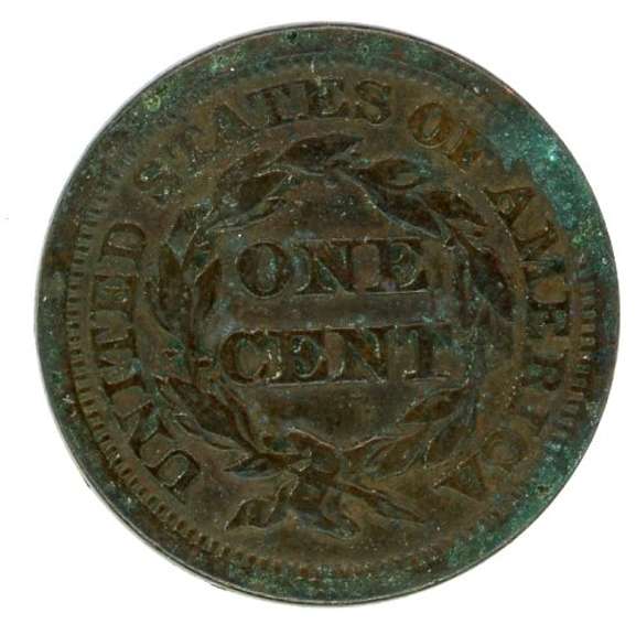 1845 Braided Hair Large Cent