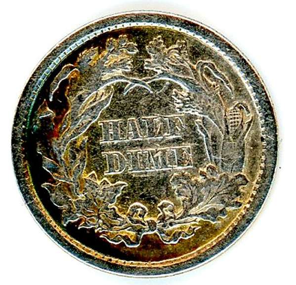 1871 Liberty Seated Half Dime
