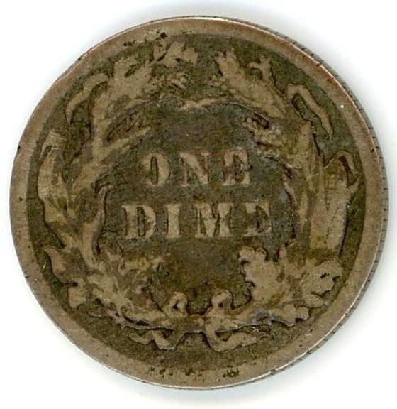 1883 Liberty Seated dime