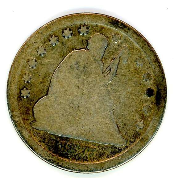 1877-S Liberty Seated Quarter