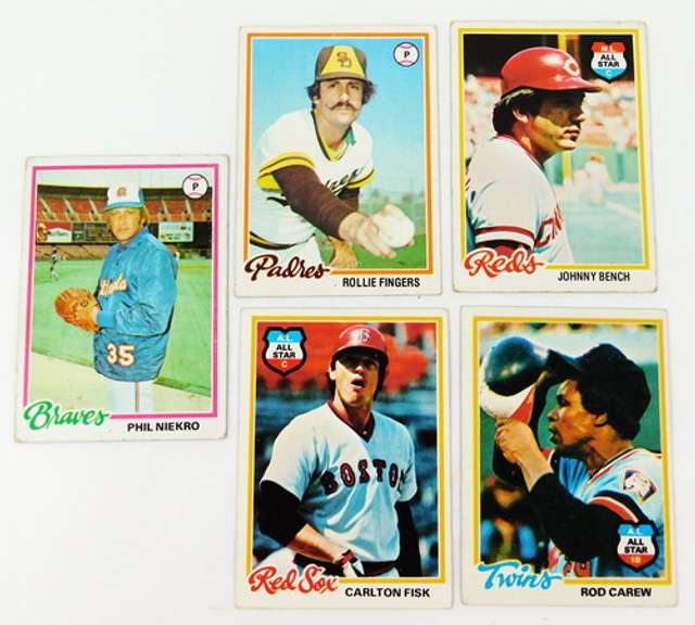 5 Topps 1978 Baseball Greats