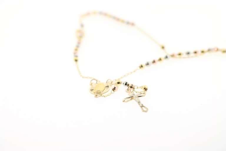 Gorgeous 14kt gold beaded Rosary