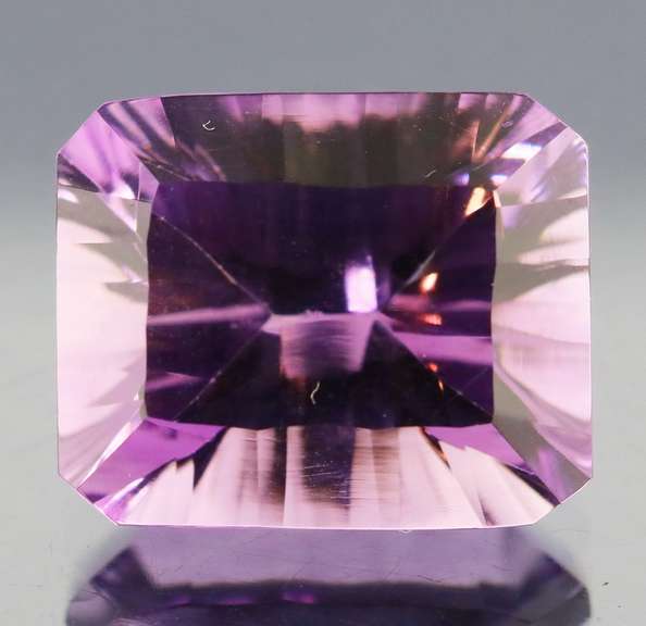 Superb 11.29ct concave emerald cut Bolivian Amethyst