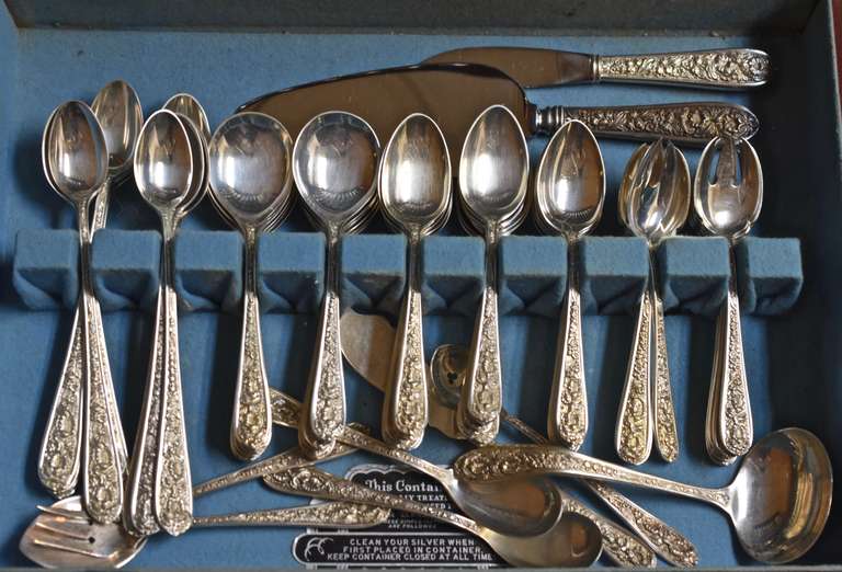 Stieff Corsage Sterling Flatware Service for 12