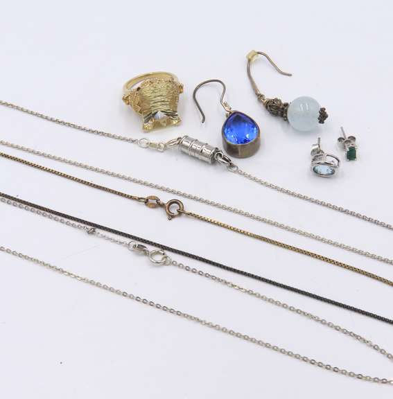 Group Lot of Vintage Sterling Silver Jewelry