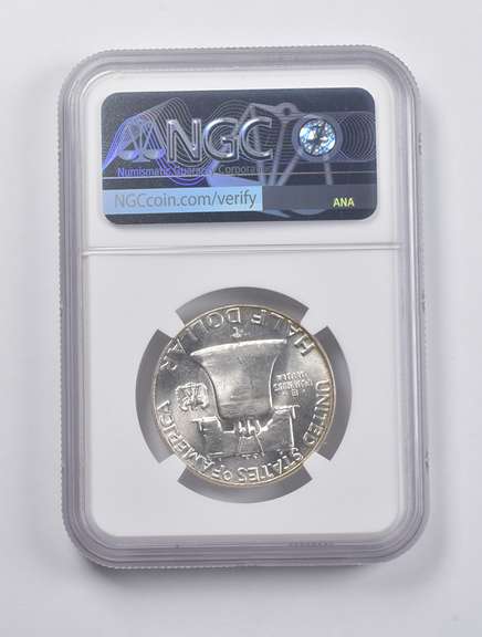 MS64 FBL 1963 Franklin Half Dollar NGC