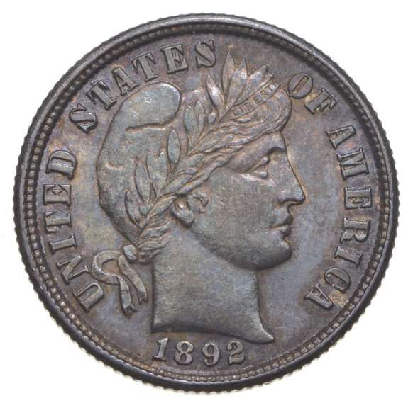 1892 Barber Dime