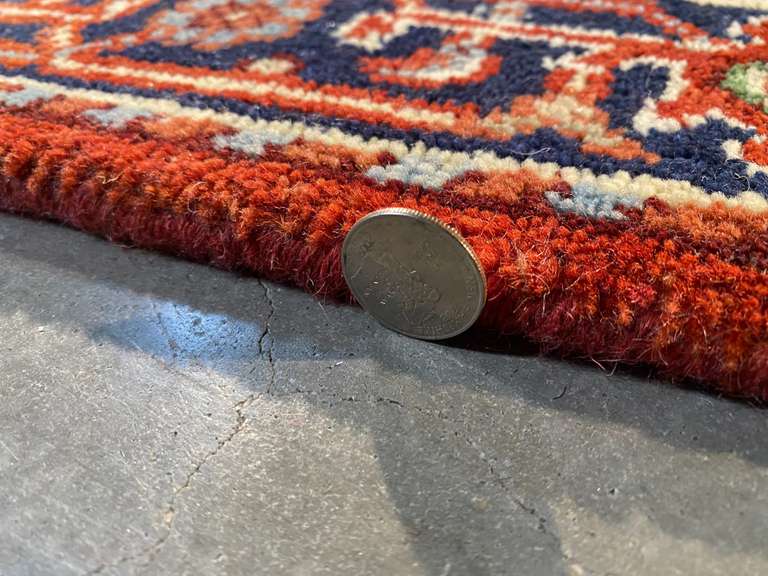 Magnificent Hand-Knotted Serapi Wool Runner 12'